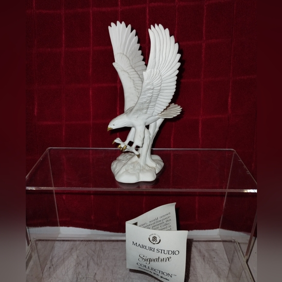 1985 Maruri Signature Collection By W.D. Gaither " Hawk " With 24k Gold Paint - Picture 1 of 13